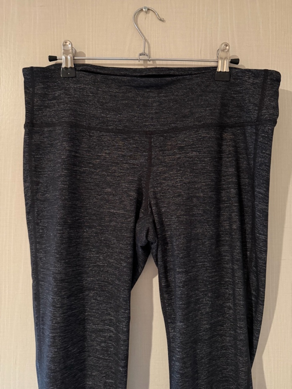 Athleta Odyssey Chaturanga‎ Gray Shimmer Legging Tights Large Tall - Picture 3 of 7